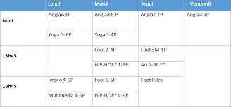 Présentation du programme scolaire de 3ème (collège) : Programme Parascolaire 2017 2018 Ecoles Sainte Lutgarde A Lasne
