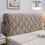 Wyjhnl copri testata letto, copertura testata letto matrimoniale/singolo imbottito fodera elastica protezione a tinta unita copertura decorazione camera letto copri testata testiera letto matrimoniale elastica adattabile da 160cm a 200cm. Copri Testata Letto Singolo