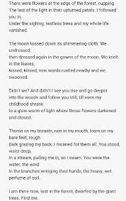 Forest By Carol Anne Duffy Carol Ann Duffy Poems Carol Ann Duffy Poem A Day