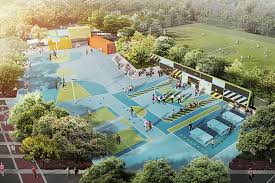 Vanke Anting Sports Park Sets New Standard For Multi Generational Public Spaces In China Aspect Studios China Sport Park Park Landscape Community Park