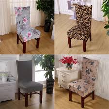Regular price r 1,190.00 sale. Chair Covers Soft Spandex Fit Stretch Short Dining Room Chair Covers With Printed Pattern Banquet Chair Seat Protector Slipcover For Hone Party Hotel Wedding Ceremony Walmart Com Walmart Com