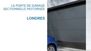 Porte De Garage Sectionnelle Motorisee Londres Castorama Youtube