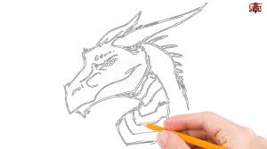 Easy dragon drawing online video tutorial for beginners. How To Draw A Dragon Head Step By Step Easy For Beginners Kids Simple Dragon Drawing Tutorial Youtube