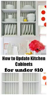 How To Update Kitchen Cabinets For Under 10 And A Giveaway Thistlewood Farm Update Kitchen Cabinets Inside Kitchen Cabinets Home Diy