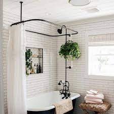 This adjustable shower arm enables the positioning of the shower head at just the right height. Claw Tub Wall Mount Shower Enclosure W Faucet Shower Head