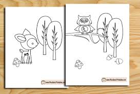 We have compiled for you a large collection of images with different animals. Free Printable Woodland Animals Coloring Pages