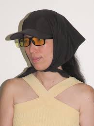 clyde Brimmed Scarf in Black Free Shipping