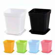 They can also be useful for vegetables or growing flowers from seeds. 10pcs 7 Colors Avilable Thicken Flower Pots Plastic Creative Small Square Pots For Succulent Plants Buy From 11 On Joom E Commerce Platform