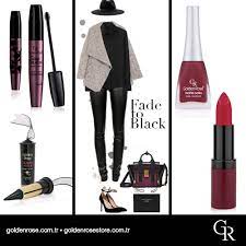 siyahin cazibesini golden rose kirmizisiyla tamamla fashion makeup fashion golden rose