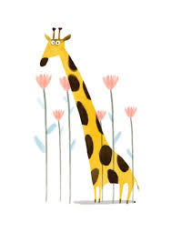 Lion Card Nikki Dyson Giraffe Illustration Giraffe Cartoon Drawing Baby Animal Drawings
