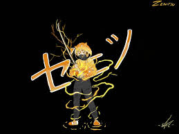It s is a japanese manga series written and illustrated by koyoharu gotōge. Kimetsu No Yaiba Orange Lightning Japanese Art Katana Yellow Hd Wallpaper Wallpaperbetter