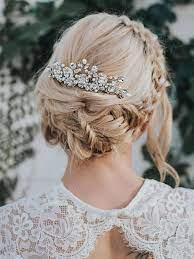 Beaded Hair Comb Bridal Comb Boho Hair Comb Bridal Etsy In 2021 Flower Girl Hairstyles Romantic Bridal Updos Bridal Hair