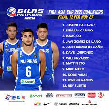 Gilas pilipinas during one of their recently concluded practice sessions ahead of their fiba asia cup 2021 qualifiers match against hosts indonesia. Sbp On Twitter Its Final Here S The 12 Man Gilas Pilipinas Lineup For 2021 Fiba Asia Cup Qualifiers In Bahrain Sbp Parasabayan Labanpilipinas Https T Co Ulgdqi82d7