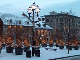 Christmas Time Place Jacques Cartier Old Montreal Montreal Old Montreal Quebec City