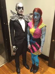 Even ladies (and little girls!) can hop in on the ghoulish fun, thanks to these handmade and. Jack Skellington And Sally Halloween Tim Burton Diy Makeup Couple Costume Sally Halloween Costume Cute Halloween Costumes Top Halloween Costumes