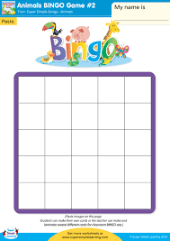 The bingo card generator excel is a very handy setup for bingo games. Animal Bingo Game 2 Super Simple