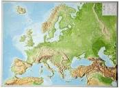Reliefkarte Europa Gross 1 : 8 000 000: Tiefgezogenes ...