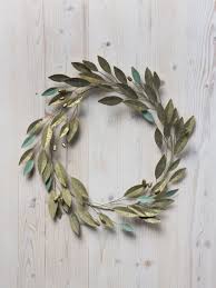 Metal Olive Wreath 19 Front Door Wreath Gardeners Com Olive Wreath Olive Branch Wreath Wreaths