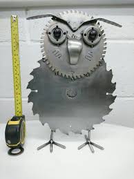 Check spelling or type a new query. Steam Punk Owl 13 High Made From Circular Saw Blades Spoons Etc Recycled Metal Art Metal Art Projects Scrap Metal Art