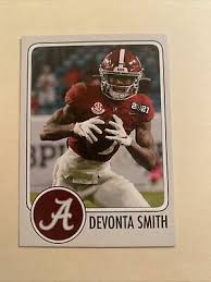 Our expert designers will do the rest! Custom Football Card Nfl Draft 2021 Devonta Smith Alabama Crimson Tide Ebay