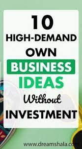 13 Easy Ideas To Start A Business Without Investment In 2021 Own Business Ideas Small Business Ideas Starting A Business