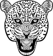 Jaguar ausmalbild ausmalbild jaguar tier für kinder Einfarbige Handgezeichnete Tintenzeichnung Gemalt Jaguar Auf Fototapete Fototapeten Farben Wildkatze Leopard Myloview De