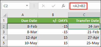 Use dateadd for other operations you might want to calculate a future date in excel when a bill is due or when you're expected to earn you can generally use these sorts of formulas to compute dates based on adding and subtracting days. Add Or Subtract Dates Excel