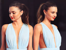 Hair Makeup Dress Miranda Kerr Blue Dress Makeup Model