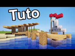 Minecraft Tuto Cabane De Pecheur Avec Bateau Youtube