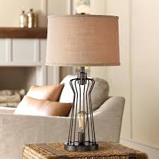 Franklin Iron Works Metal Rod Cage Table Lamp 5y464 Lamps Plus Cage Table Lamp Table Lamp Lamp