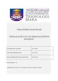 Soalan melalui system sms 33221 jawapan: Doc Akhlak Rasulullah Saw Shahira Azmi Academia Edu