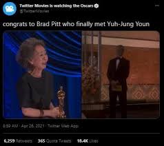 She is making history as the first south korean actress to ever be nominated for an. Youn Yuh Jung Raih Piala Oscar Ucap Terima Kasih Ke Sutradara Minari Matamata Com