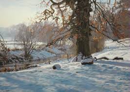 Peter Barker British B 1954 Colours Of Winter Pastel Pastel Landscape Winter Landscape Landscape Paintings