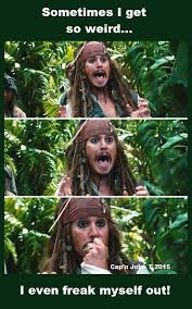 On Weirdness Pirates Of The Caribbean Jack Sparrow Funny Pirates