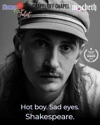 title Melbourne, meet Ollie Howlett — our brooding bardic heartthrob. 🎻💔  Playing Romeo and Lady Macbeth's husband (aka Lady Mac)? That's range.  Musical Director, lead musician, multi-instrumentalist, composer, director,  and performer —