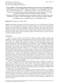 Flooding has worsened in peninsular malaysia, with around 25,000 people now displaced across 7 states. Fuzzy Ahp In A Knowledge Based Framework For Early Flood Warning Scientific Net