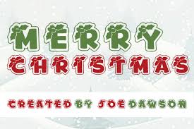 Merry Christmas Font By Joe Dawson Creative Fabrica In 2020 Merry Christmas Font Merry Merry Christmas