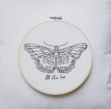 All The Love Harry Styles Butterfly Embroidery Inspiration Hand Embroidery Designs