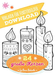 Motiv Vorlage 24 Grosse Kerzen Format 24 Verschiedene Gemusterte Kerzen Auf 16 A4 Seiten Die Kerzen Sind Jeweils Kerzen Fensterbilder Vorlagen Grosse Kerzen