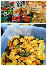 Curry Spicy Cornflakes By Irene Kwek Baking S Corner Spicy Snacks Savory Snacks Curry Puff Recipe