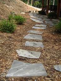 Granite walkway ideas image source: How To Lay A Flagstone Pathway How Tos Diy