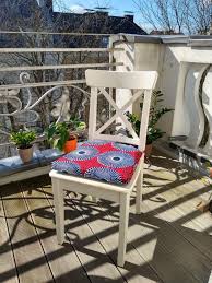 Afrikanischer Wax Print Bezug Ikea Stuhlkissen Justina Etsy In 2020 Ikea Chair Chair Pads Chair