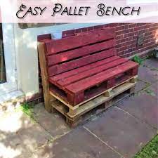 Backyard Pallet Bench Pallet Bench Pallet Bench Outdoor Pallet Diy Easy