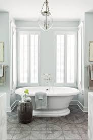 Some bathrooms are so luxurious you almost want to live in them. Nashville Idea House Tour Bathroom Retreat Gray And White Bathroom Stand Alone Bathtubs
