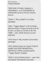 This new signal chat is shocking. Clearly incredibly sensitive and  classified information. As someone who worked in the Situation Room before,  I cannot believe Hegseth would recklessly text info that could put