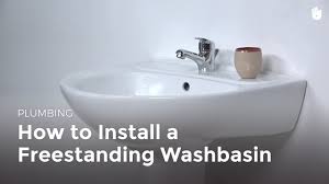 learn how to install a pedestal sink