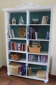 You can beadboard, wallpaper, stencil, or just paint the back of the hutch a different color. Janmary Welcome To My World Northern Ireland Pine Furniture Makeover Bookcase Makeover Painted Bookshelves