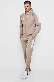 Young mens suit separate pant. Men S Tricot Zip Through Tracksuit With Contrast Panels Boohoo Uk Mens Tracksuit Set Sports Fashion Men Men Fashion Casual Outfits