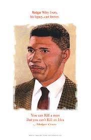 African American historical posters. Medgar Evers #1256
