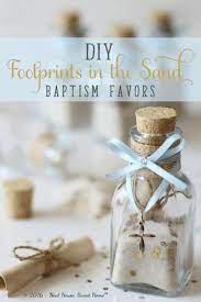 Footprints In The Sand Diy Baptism Favors Neat House Sweet Home Baptism Favors Girl Baptism Favors Diy Baptism Favors